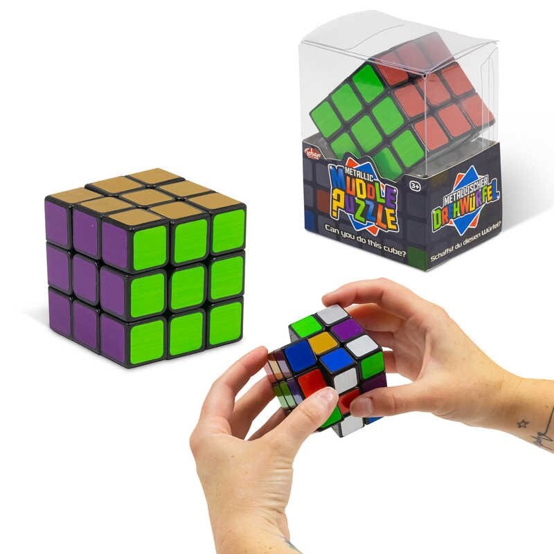 Image of Metallic Muddle Puzzle Cube