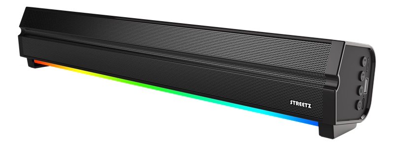 Image of Streetz Bluetooth-högtalare med RGB-belysning, svart