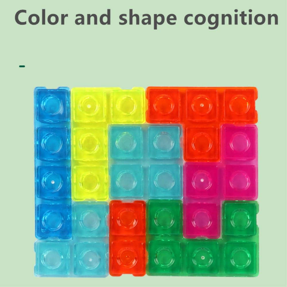 Klurigt 3D-Blockpussel och logikspel