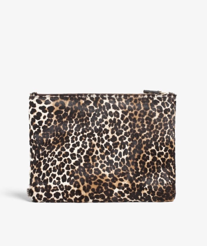 Small Clutch Pony Mini Leopardo White