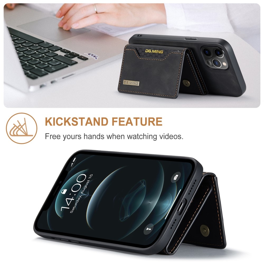 iPhone 13 Pro Skal med avtagbar plånbok, svart