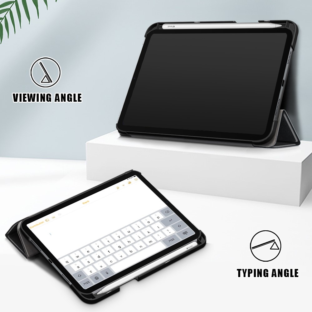 iPad Mini 6th Gen (2021) Tri-fold Fodral med pennhållare, svart