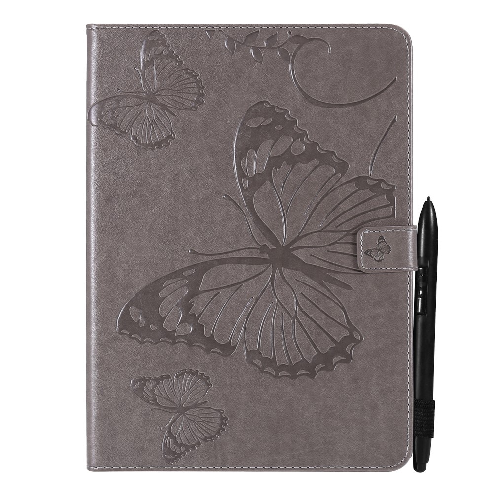 iPad Mini 6th Gen (2021) Fodral med fjärilar, grå