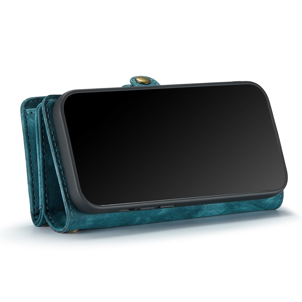 iPhone 7 Plus/8 Plus Rymligt plånboksfodral med många kortfack, blå