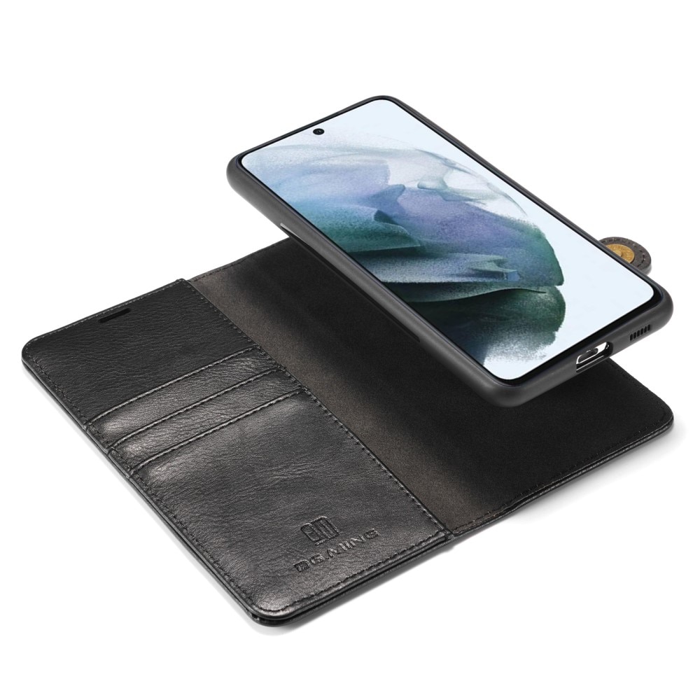 Samsung Galaxy S21 FE Plånboksfodral med avtagbart skal, svart