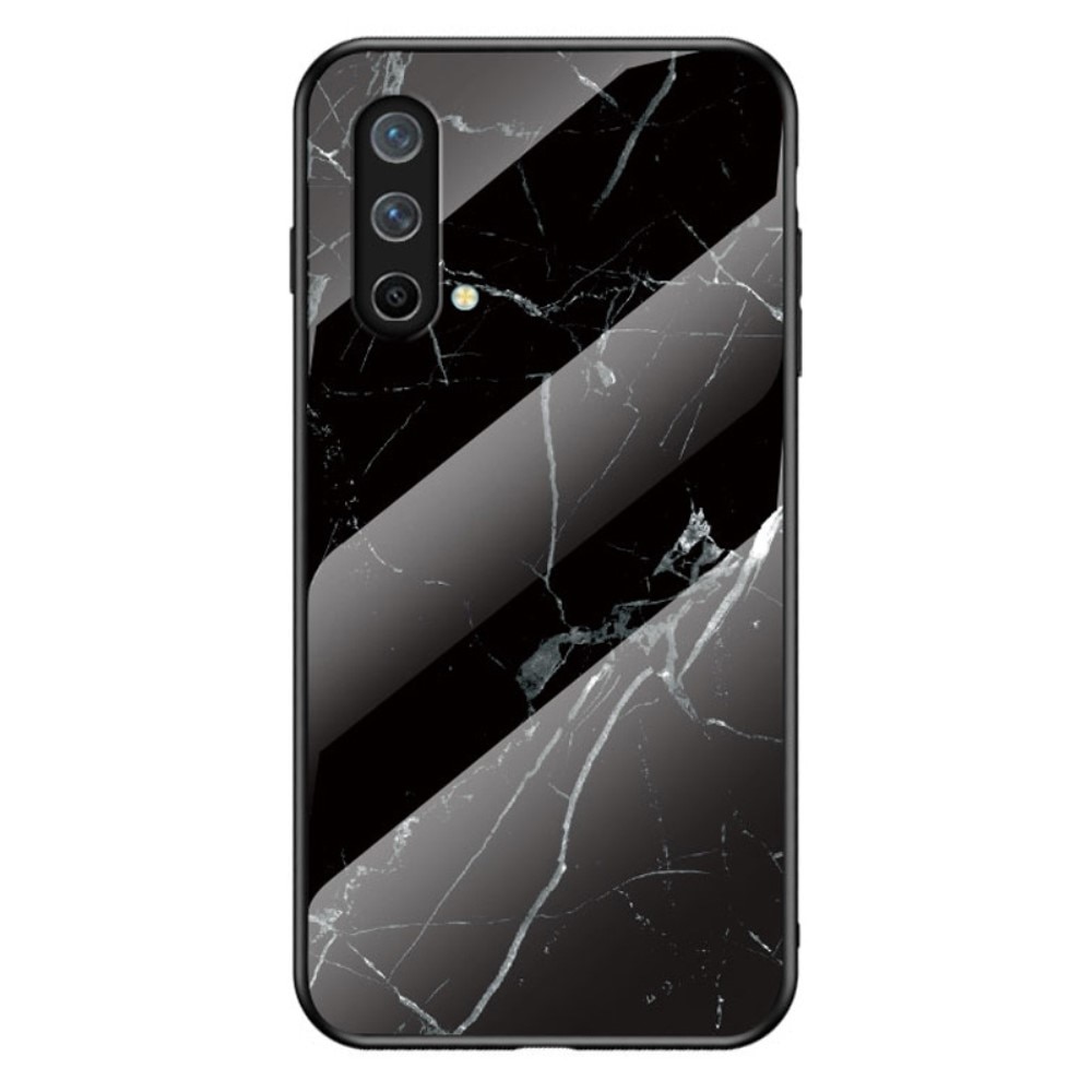 OnePlus Nord CE 5G Mobilskal med baksida av glas, svart marmor