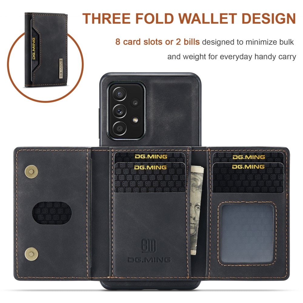 Samsung Galaxy A52/A52s Skal med avtagbar plånbok, svart