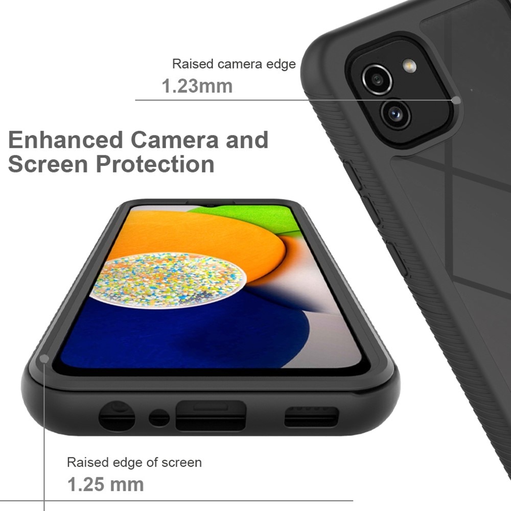 Samsung Galaxy A03 Mobilskal Full Protection, svart