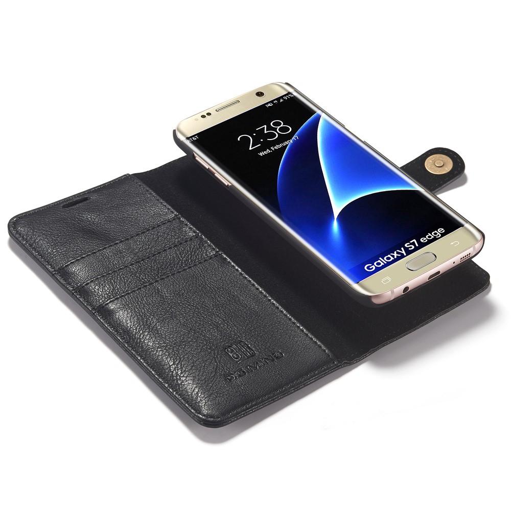 Samsung Galaxy S7 Edge Plånboksfodral med avtagbart skal, svart