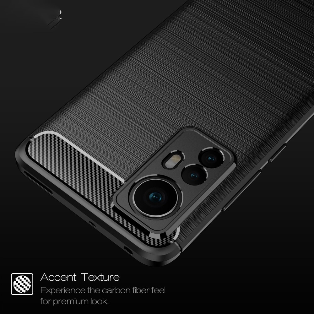 Xiaomi 12 TPU-skal Brushed, Black