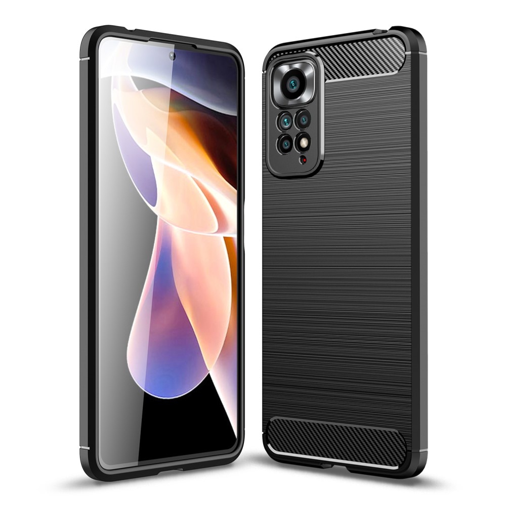 Xiaomi Redmi Note 11 Pro TPU-skal Brushed, Black