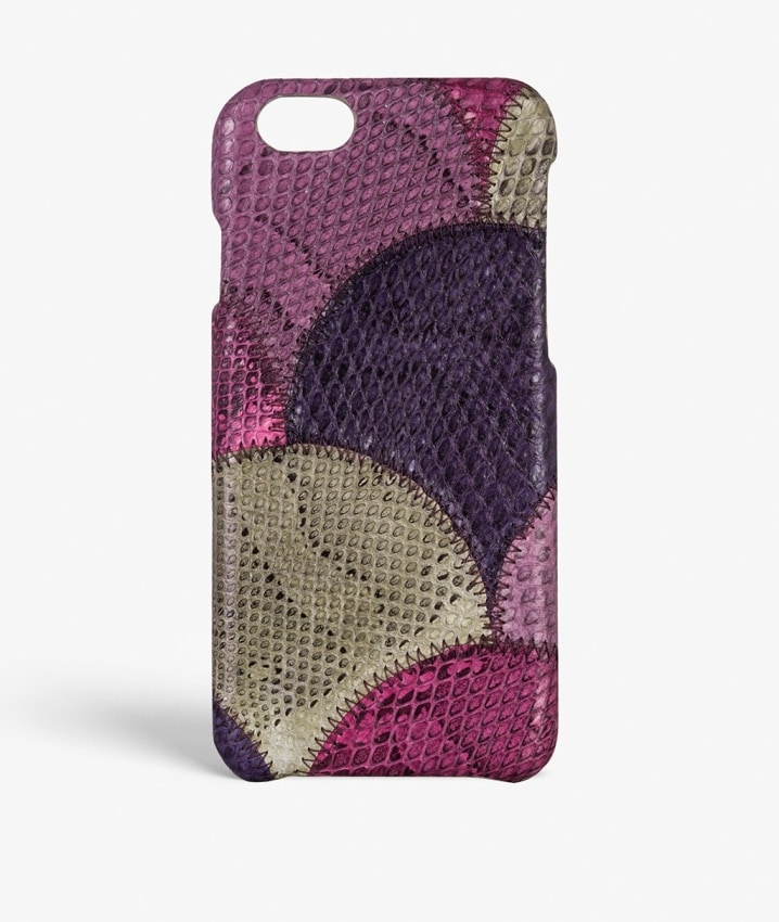 iPhone 6/6S Skal Real Water Snake Squama Violetta