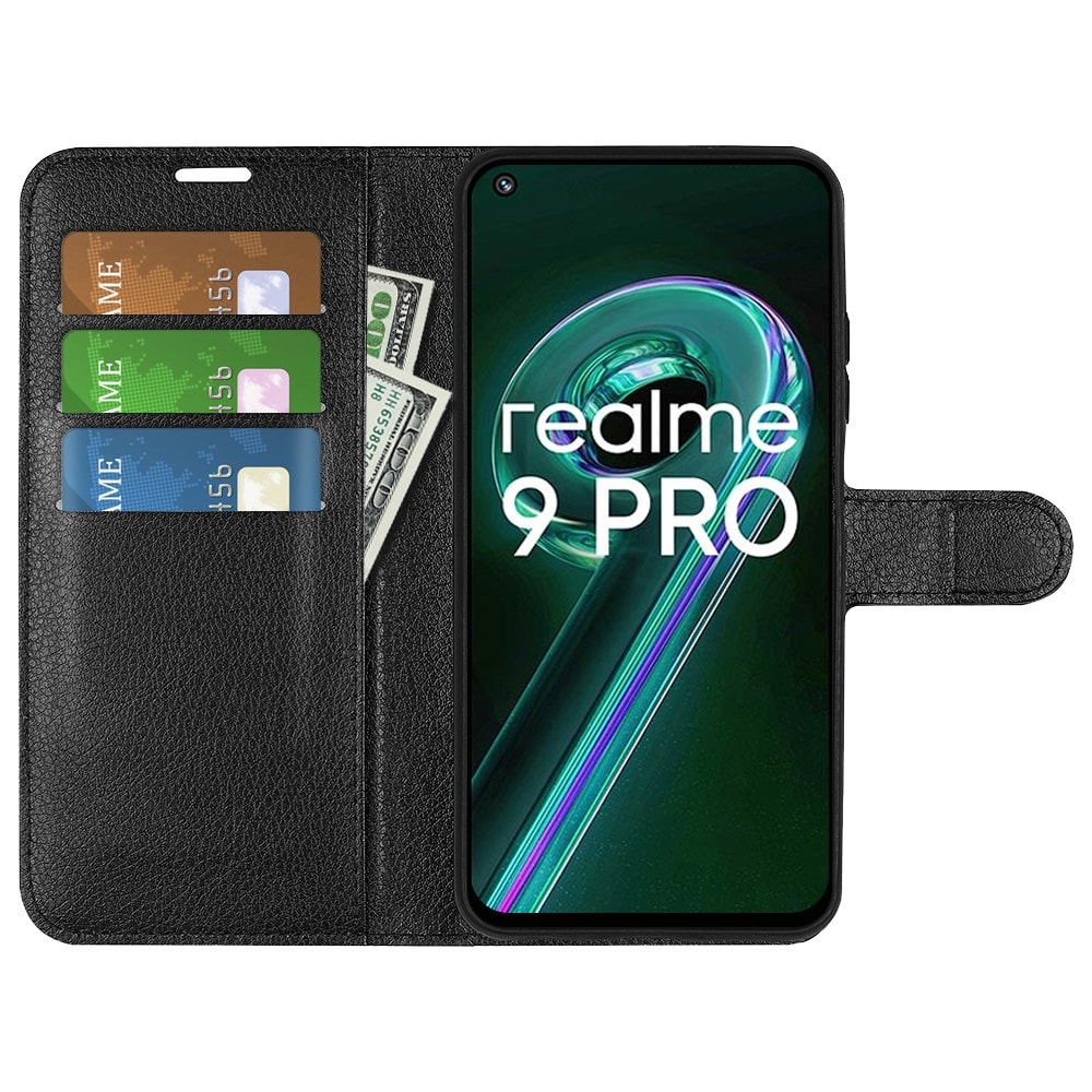 Realme 9 Pro/OnePlus Nord CE 2 Lite 5G Enkelt mobilfodral, svart