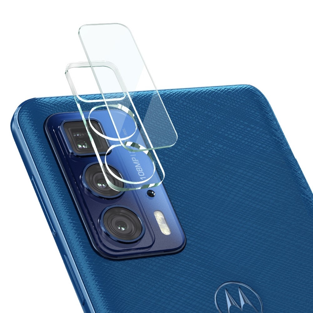 Motorola Edge 20 Pro Kameraskydd i glas
