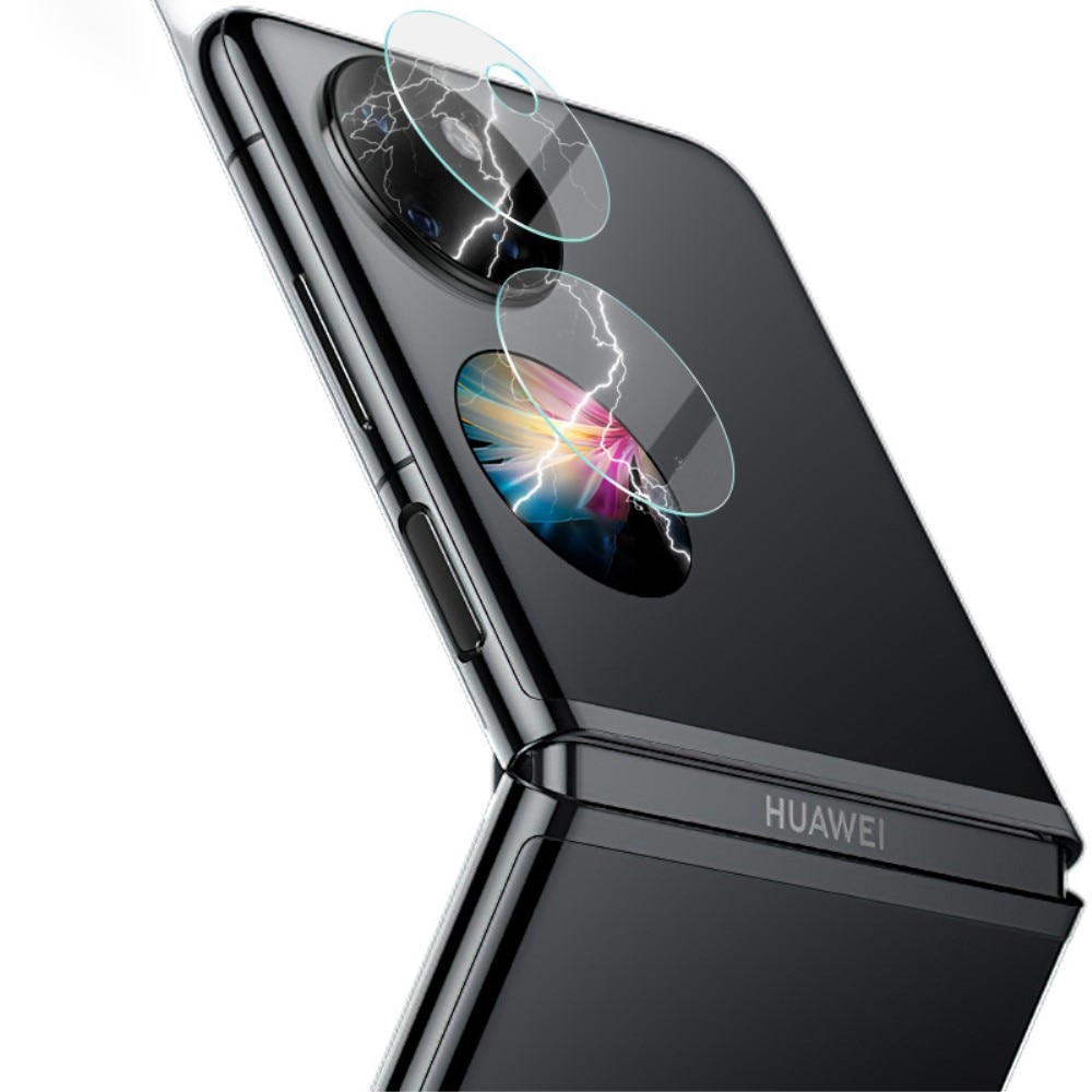 Huawei Pocket S/P50 Pocket Kameraskydd i glas