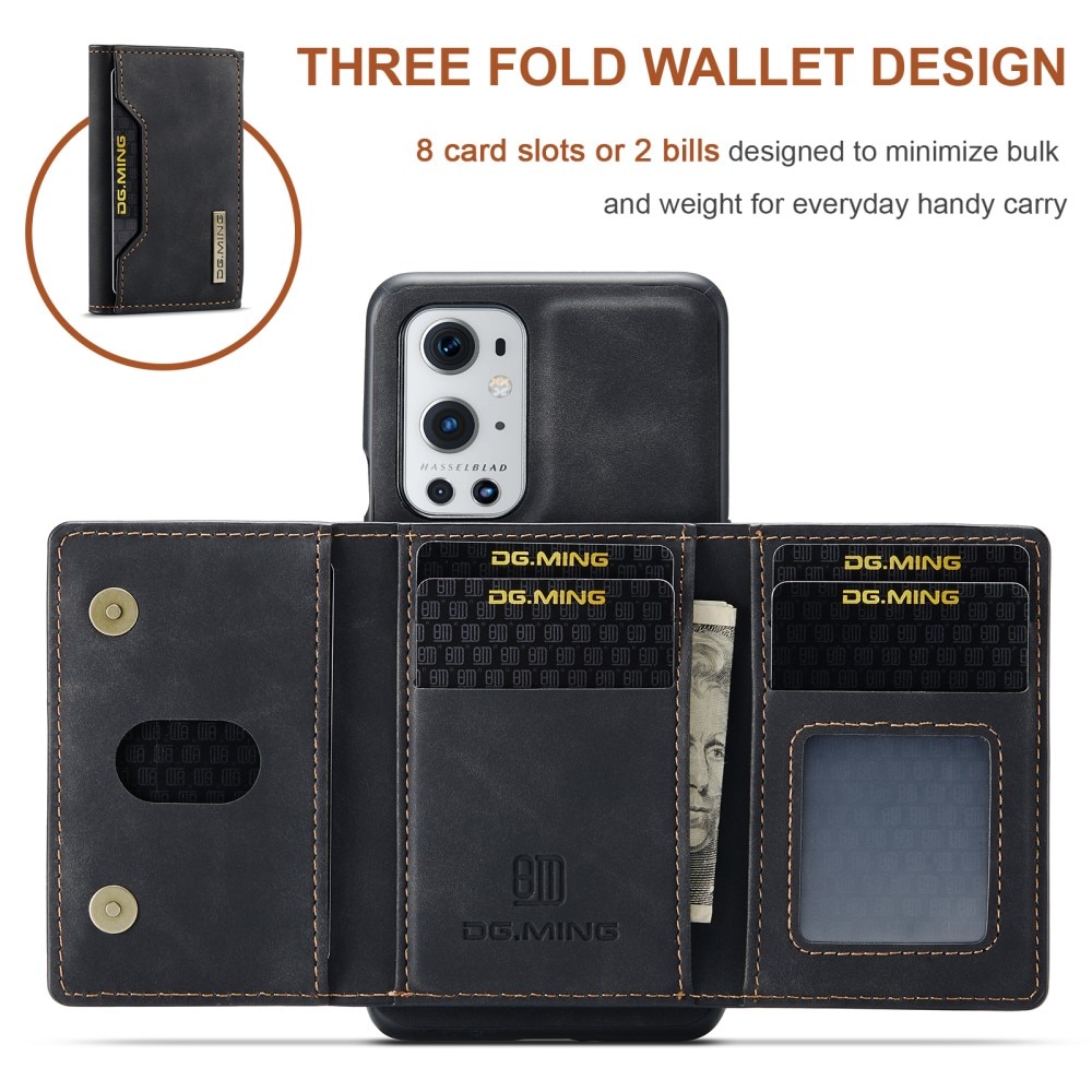 OnePlus 9 Pro Skal med avtagbar plånbok, svart