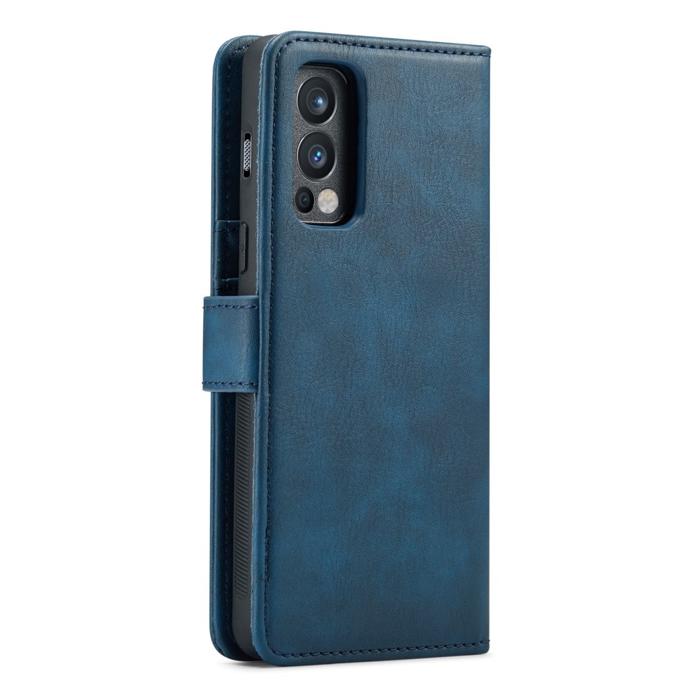 OnePlus Nord 2 5G Plånboksfodral med avtagbart skal, blå