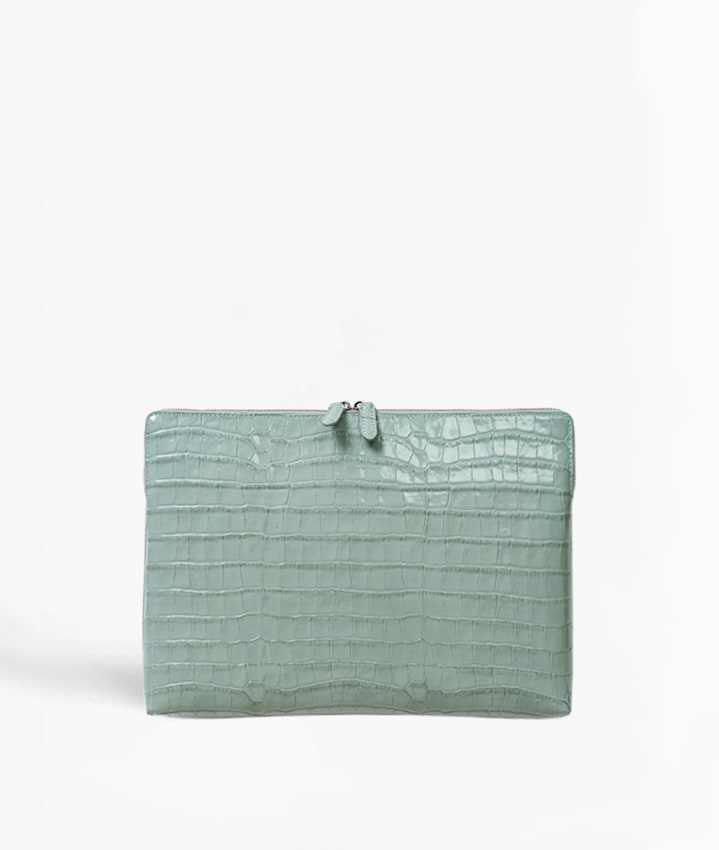 Laptopväska 15" Croco Pastell Teal