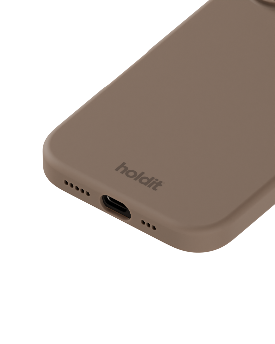 iPhone 16 Silicone Case, Mocha Brown