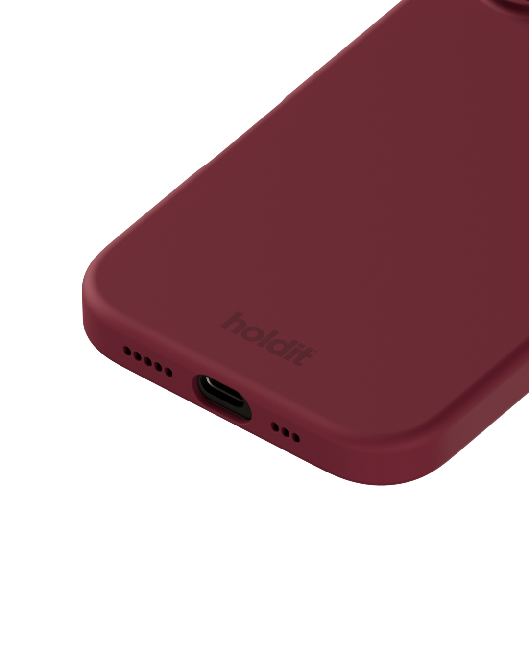 iPhone 16 Silicone Case, Red Velvet