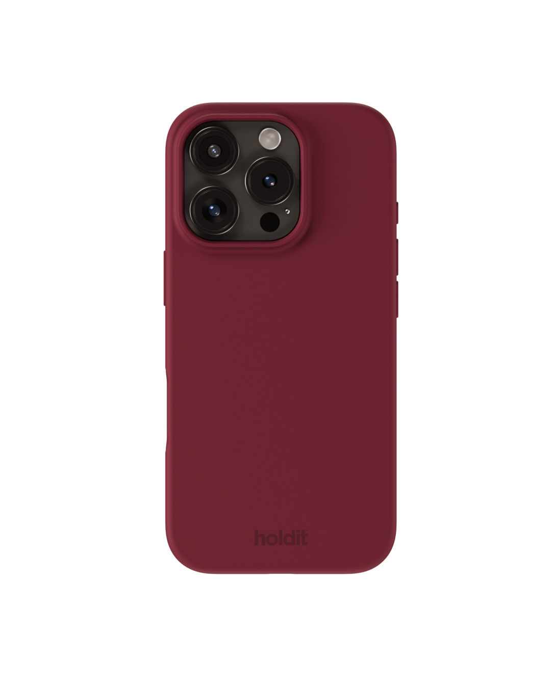 iPhone 16 Pro Silicone Case, Red Velvet