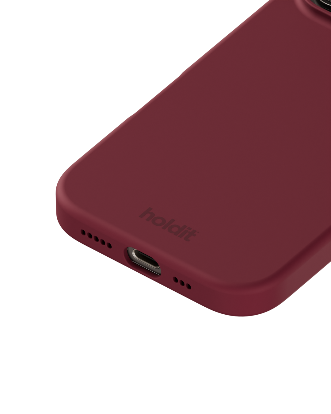 iPhone 16 Pro Silicone Case, Red Velvet