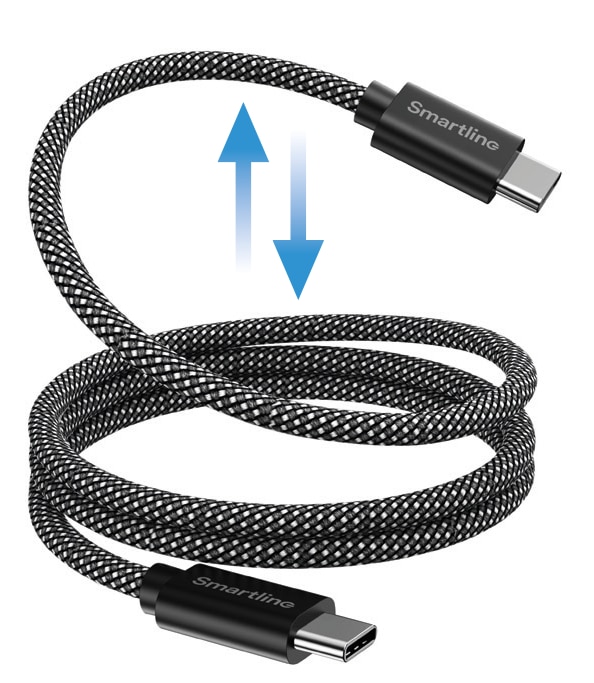 Magnetisk USB-C Laddningskabel 1m, svart