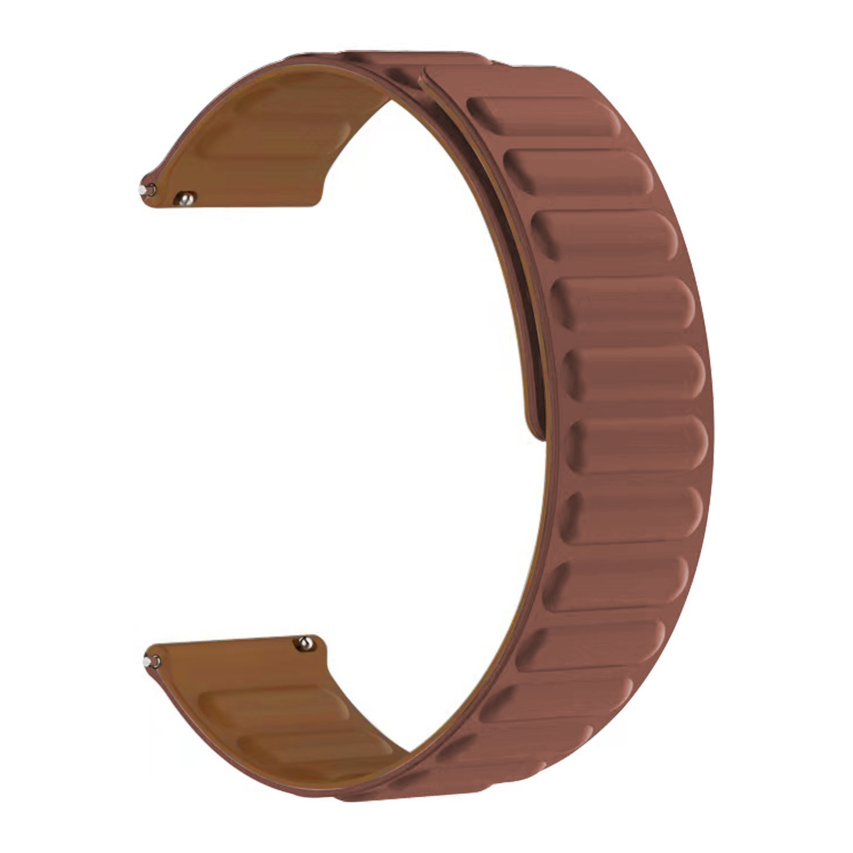 Xiaomi Watch S3 Armband i silikon med magnetstängning, brun