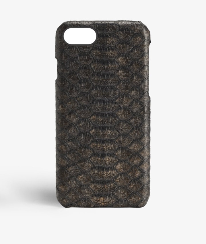 iPhone 7 Skal Real Python Black/Bronze