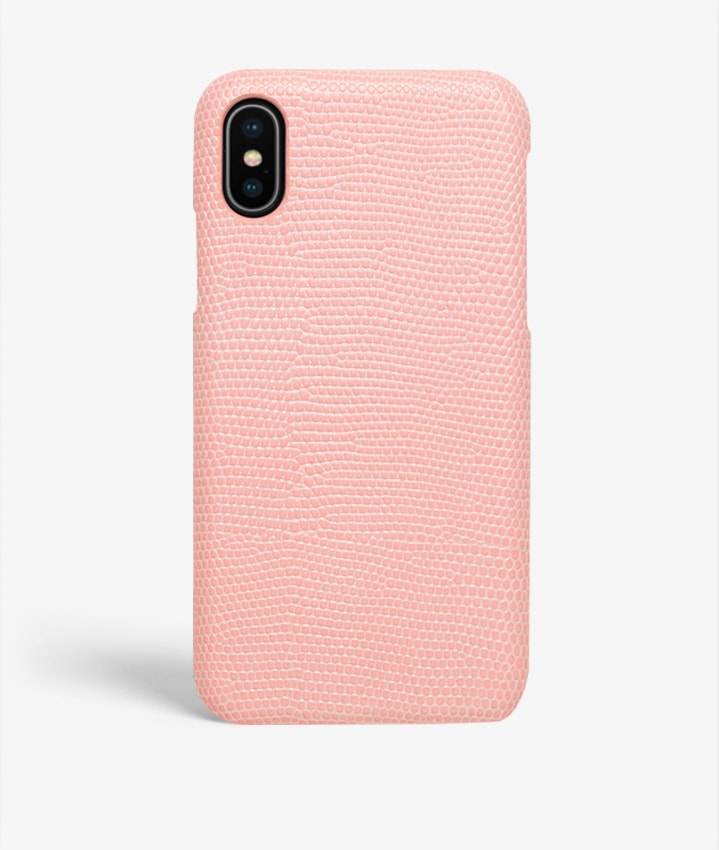 iPhone X/XS Skal Lizard Rosa