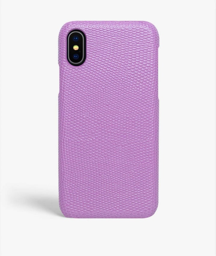 iPhone X/XS Skal Lizard Violet