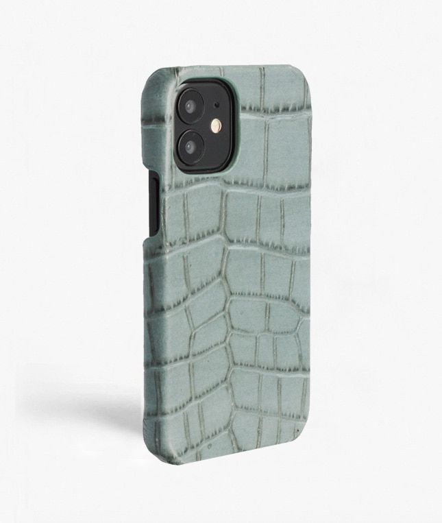 iPhone 12 Mini Skal Croco Teal