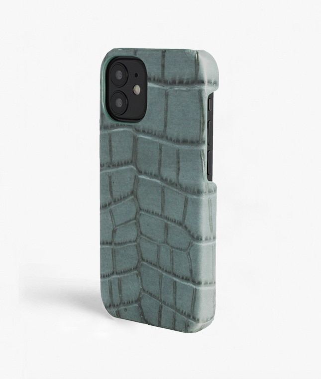 iPhone 12 Mini Skal Croco Teal