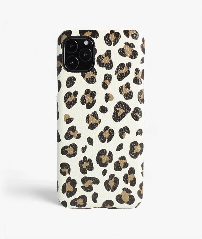 iPhone 11 Pro Max Skal Leopardo Calf White