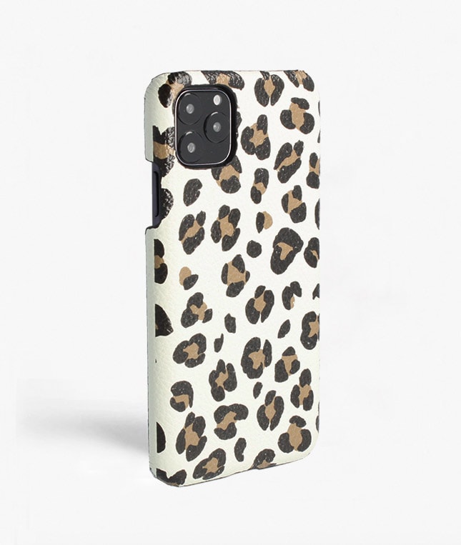 iPhone 11 Pro Max Skal Leopardo Calf White