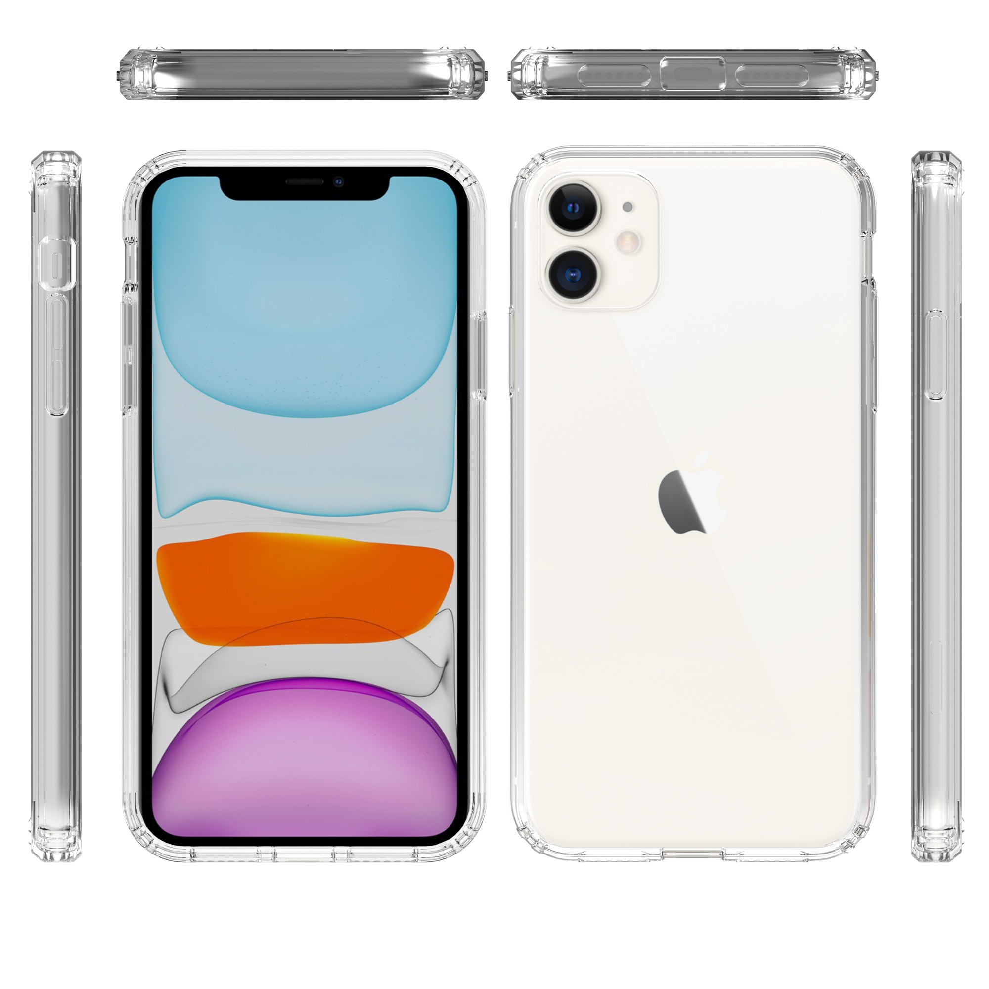 iPhone 11 Crystal Hybrid-skal, transparent