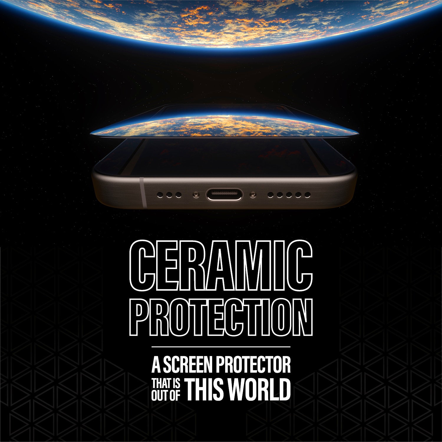 iPhone 15 Pro Max Ceramic Skärmskydd med installationsram - Ultra Wide Fit