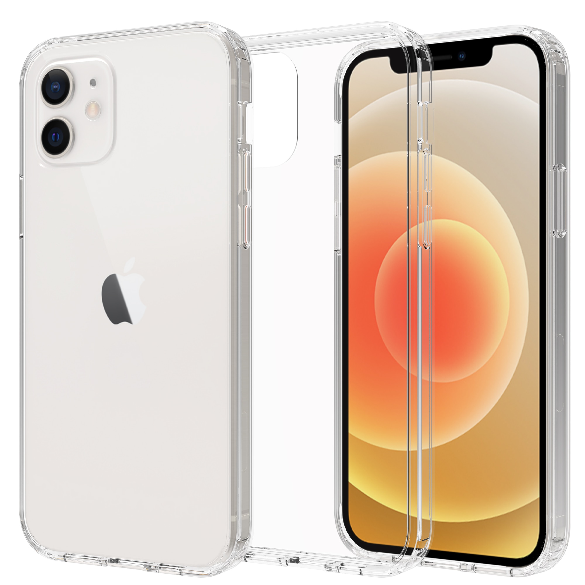 iPhone 12/iPhone 12 Pro Crystal Hybrid-skal, Genomskinlig