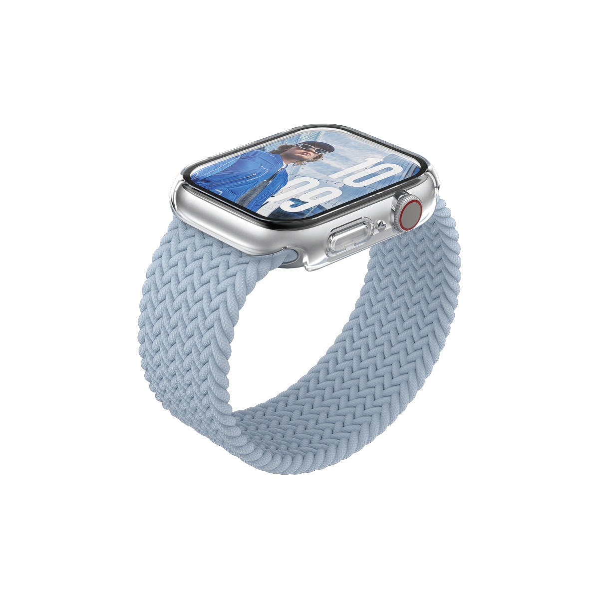 Apple Watch Series 10 42mm Slim Heltäckande skal med skärmskydd, transparent