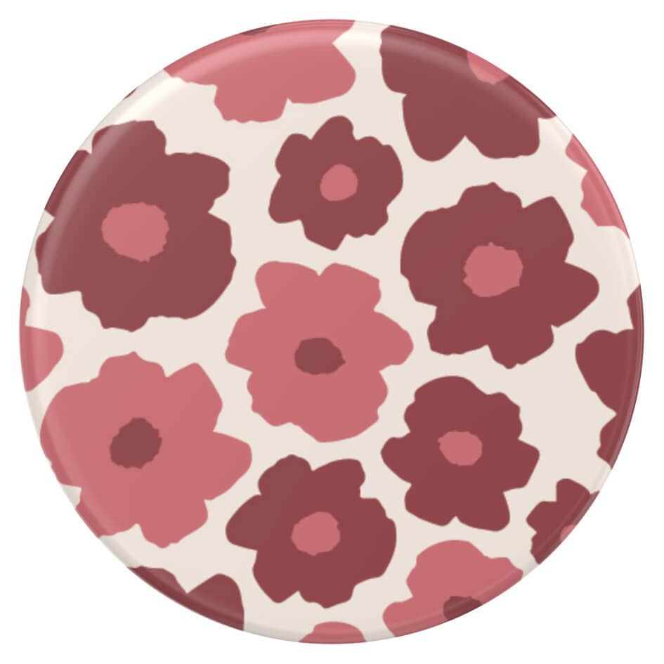 PopGrip Mobilhållare / ställ med avtagbar top, Mauve Floral