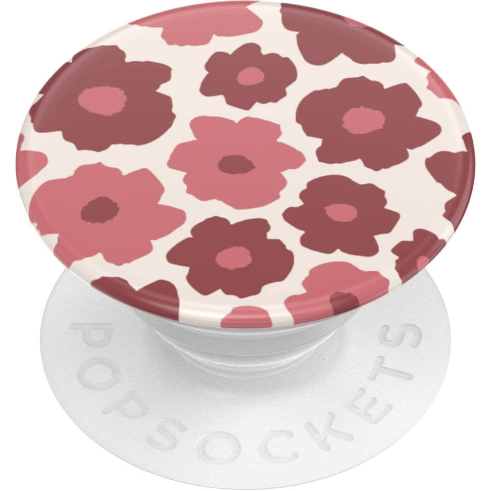 PopGrip Mobilhållare / ställ med avtagbar top, Mauve Floral