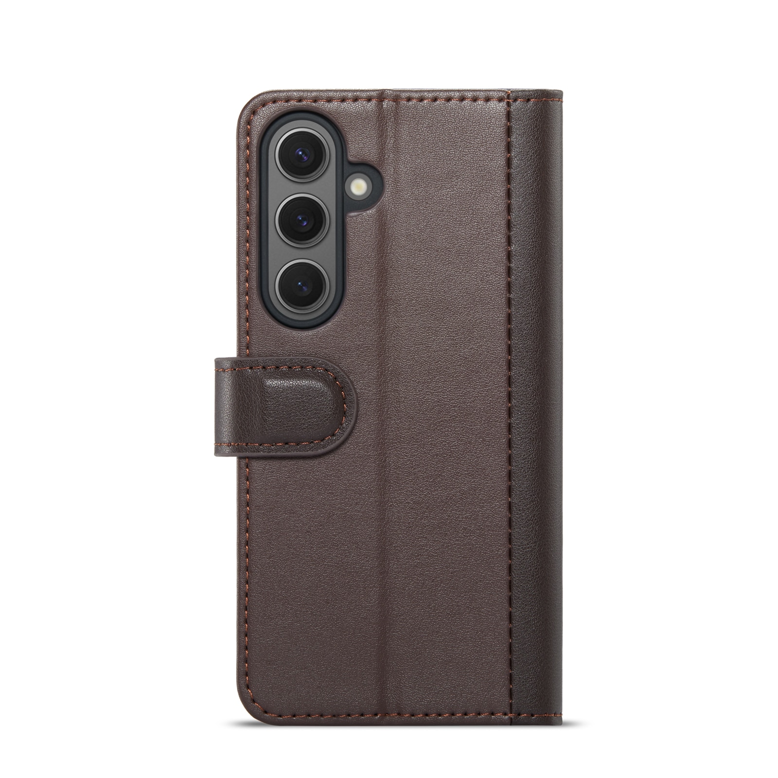 Samsung Galaxy S24 Plånboksfodral i Äkta Läder, brun