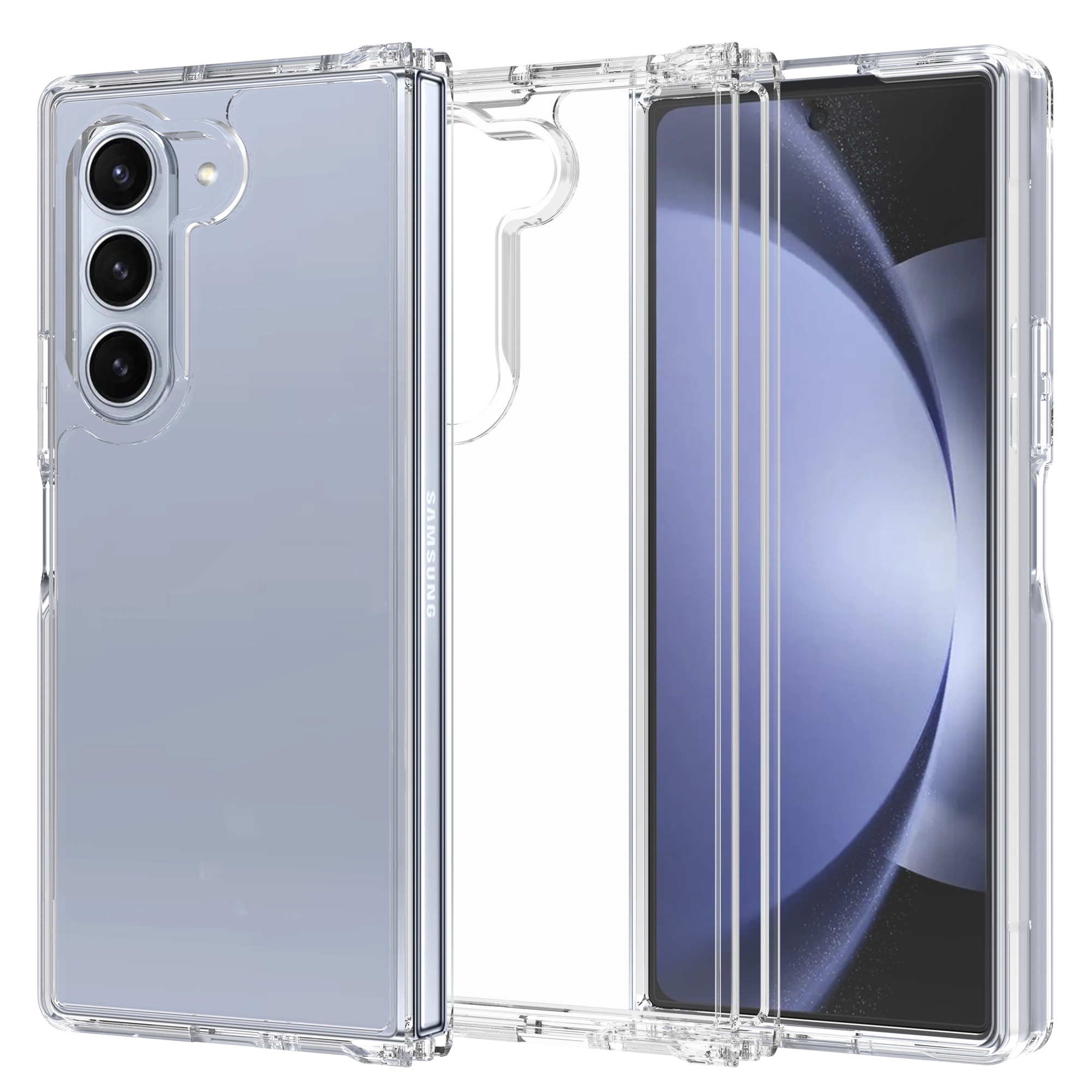 Samsung Galaxy Z Fold 6 Crystal Hybrid-skal, transparent