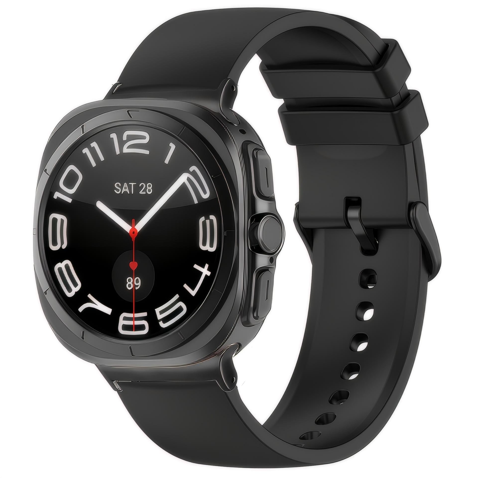 Samsung Galaxy Watch Ultra 47mm Armband i silikon, svart