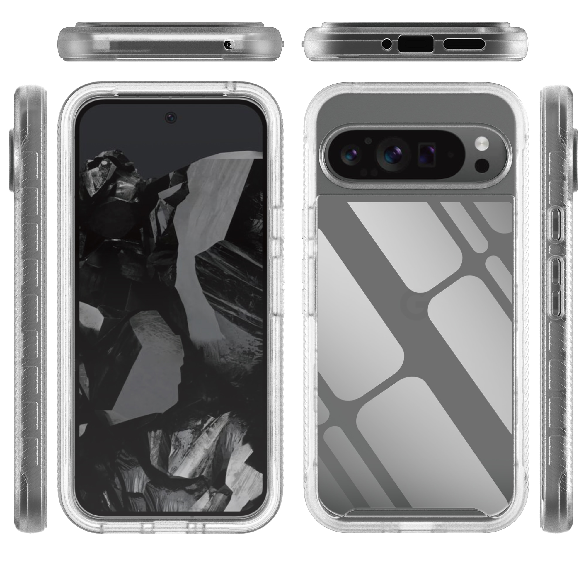 Google Pixel 9 Pro XL Mobilskal Full Protection, transparent