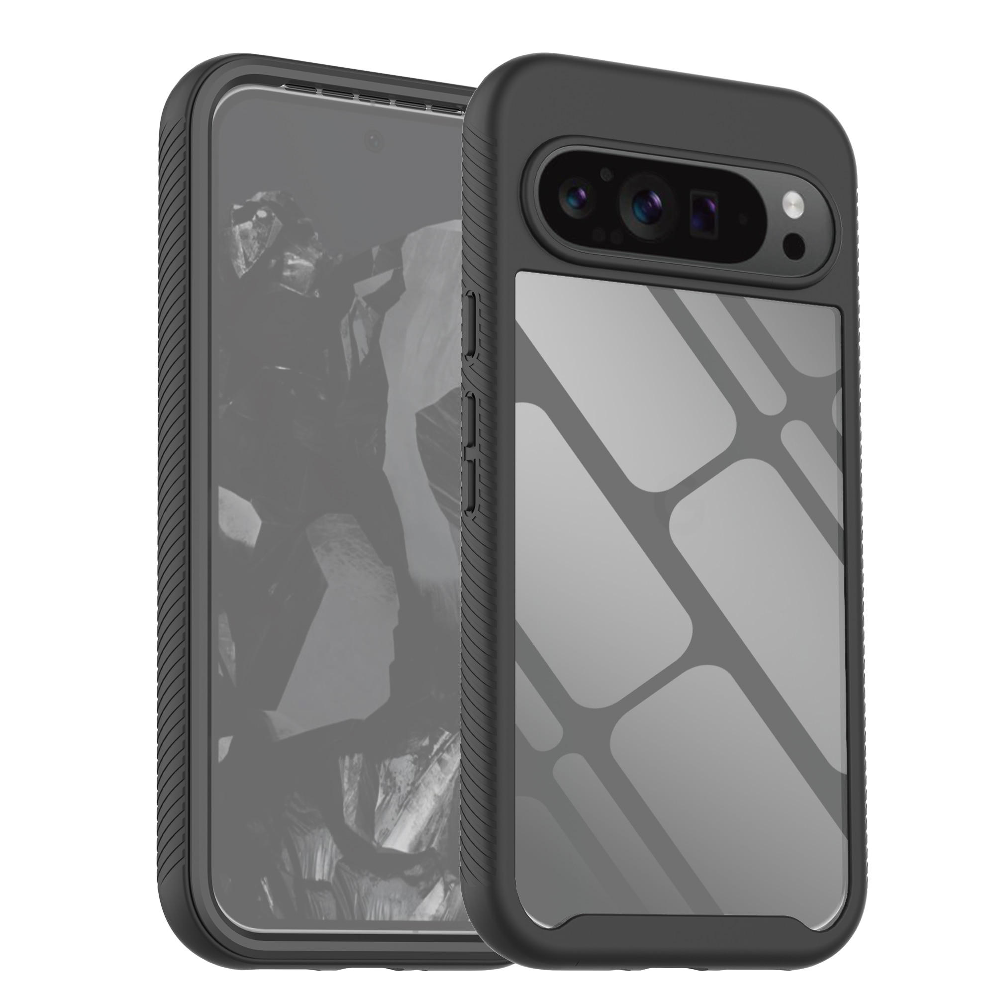 Google Pixel 9 Pro XL Mobilskal Full Protection, svart