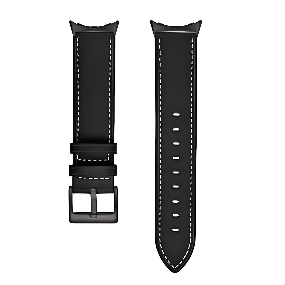 Google Pixel Watch 3 45mm Armband i äkta läder, svart