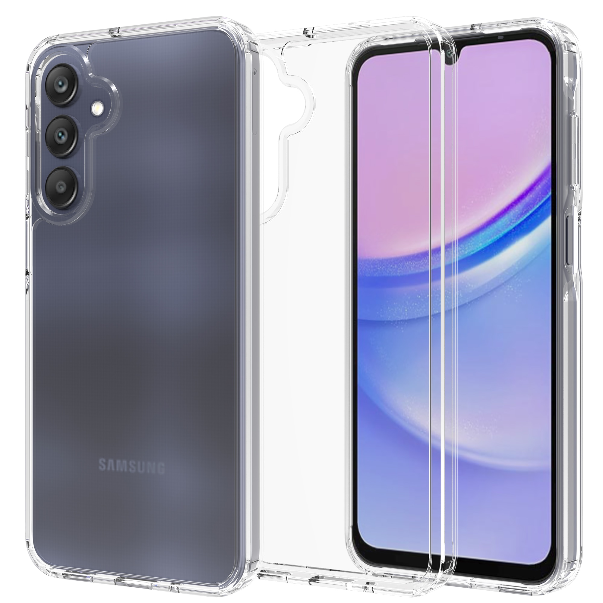 Samsung Galaxy A26 Crystal Hybrid-skal, Genomskinlig