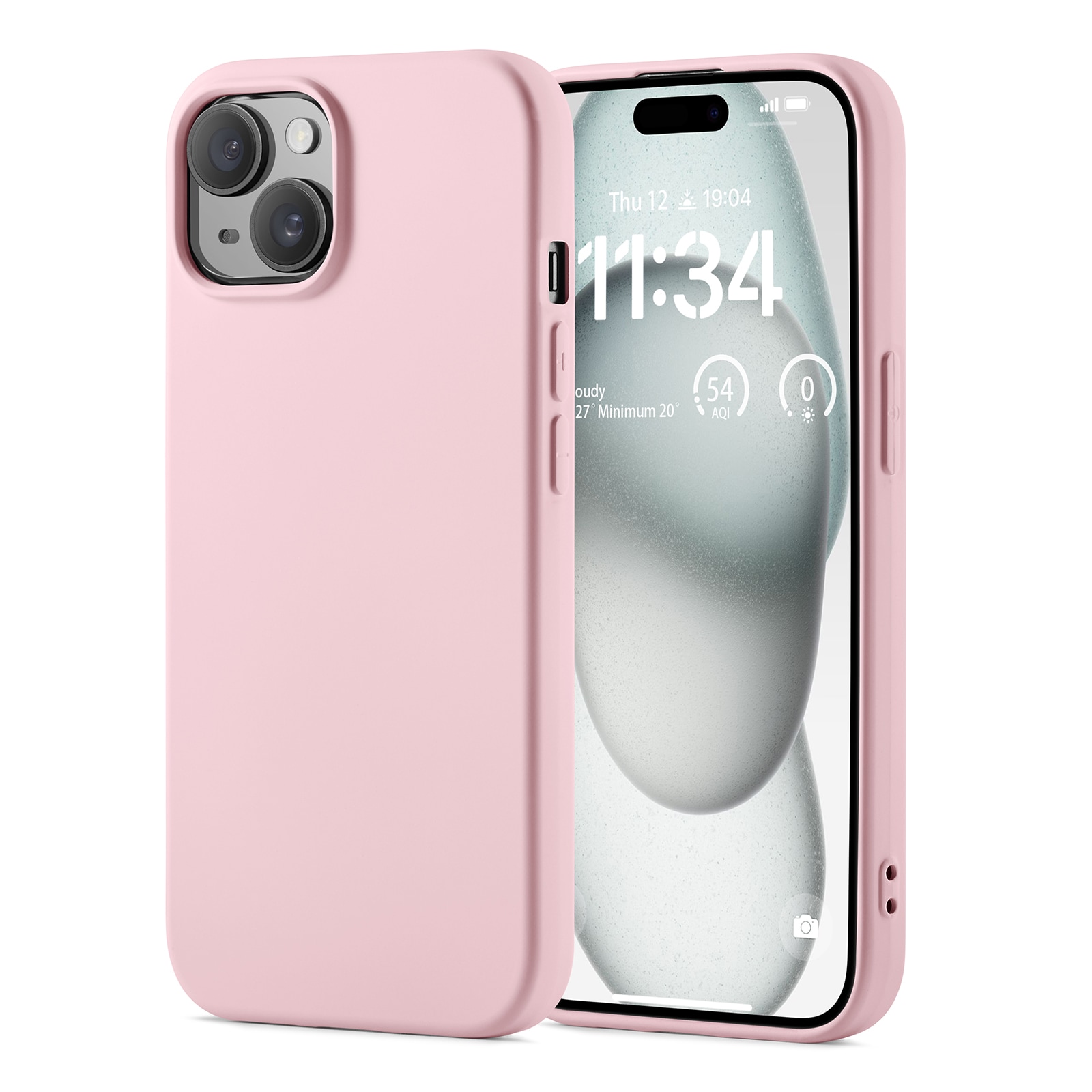 iPhone 15 Mobilskal i TPU, Rosa