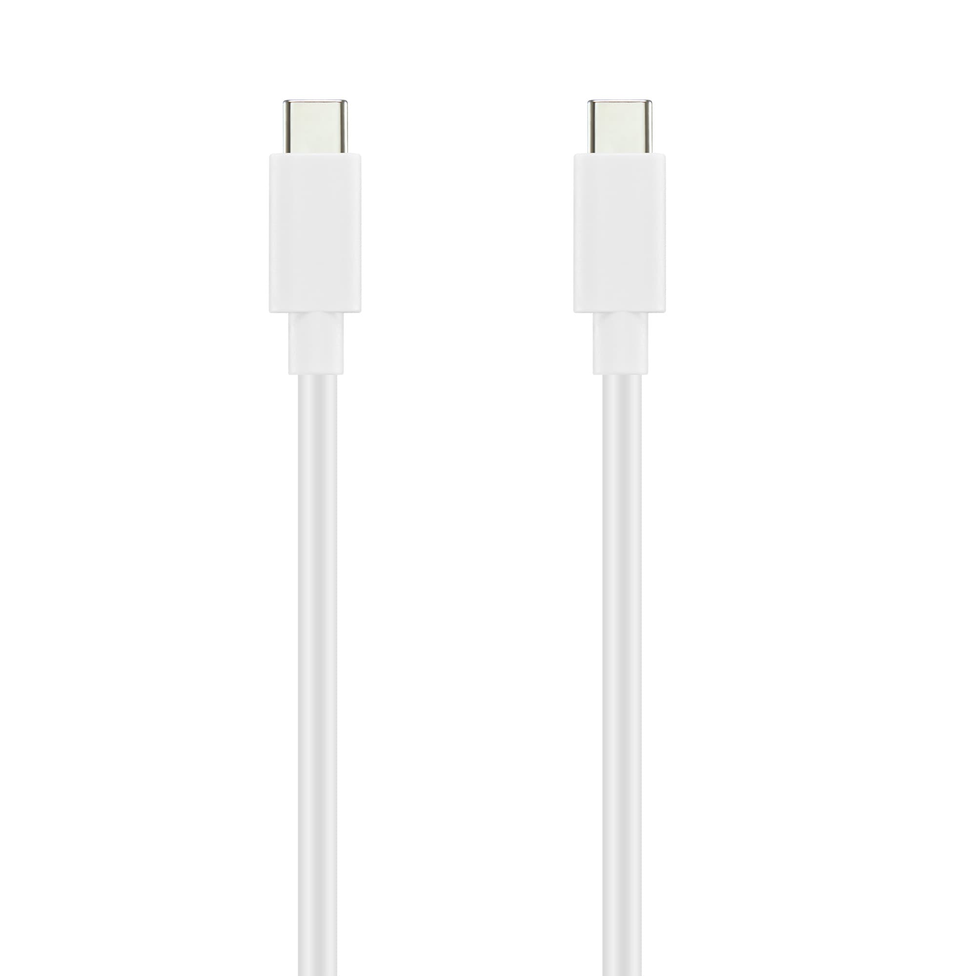 Laddningskabel USB-C till USB-C 1m, vit